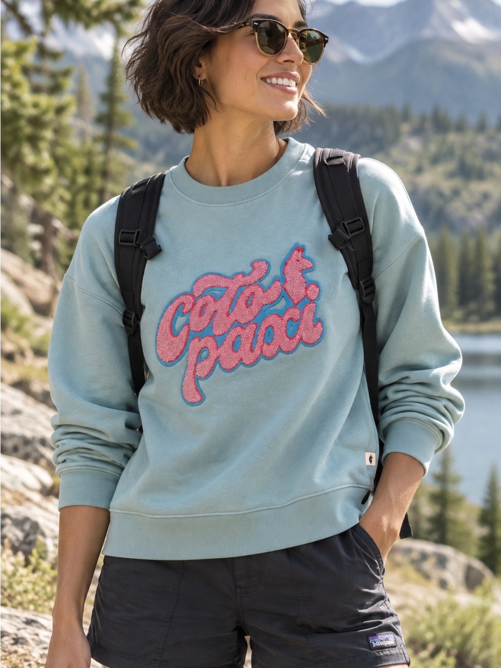 NWT Cotopaxi Coto-Patch Crew Sweatshirt Sea Spray Women’s L